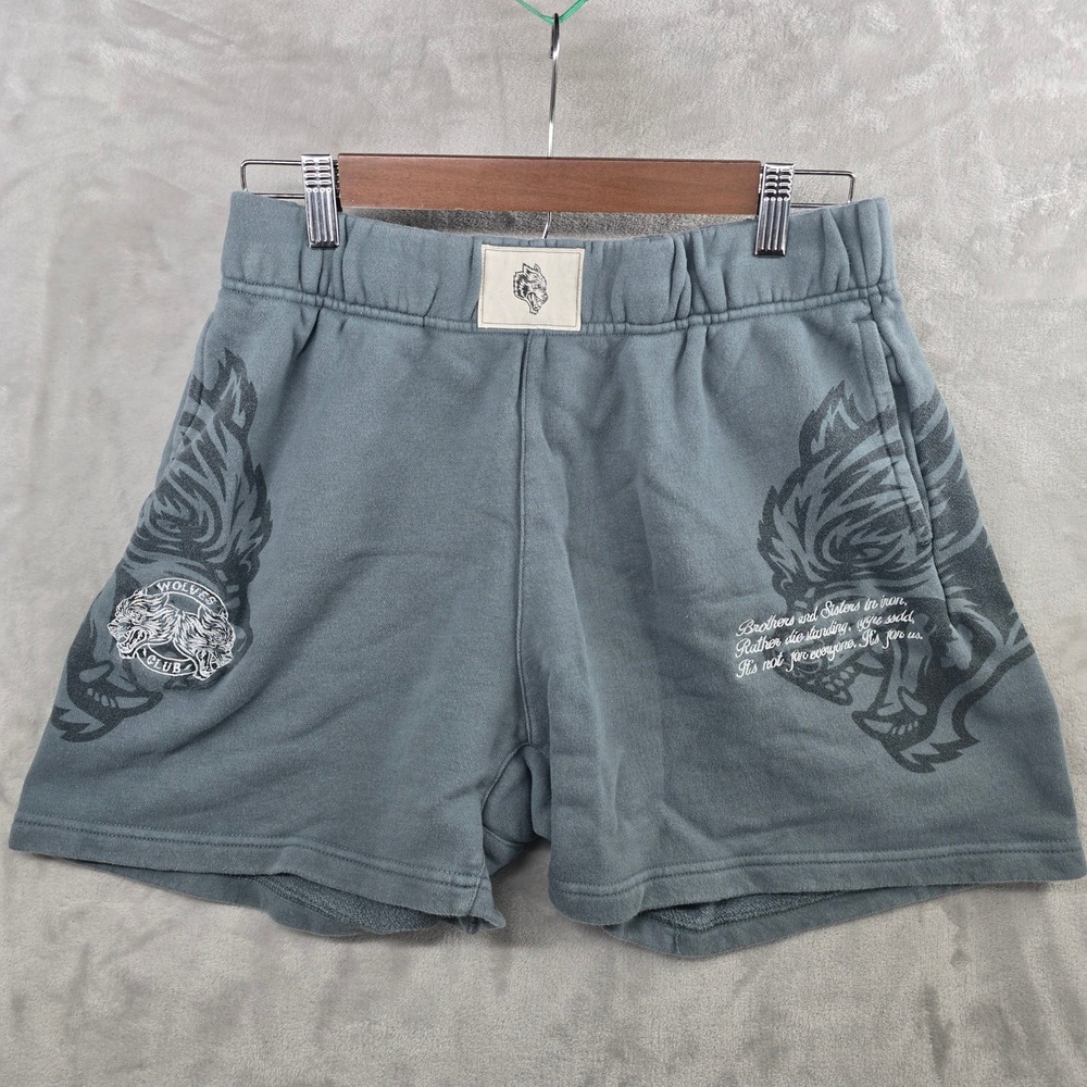 Darc Sport Size Medium Wolves Club Shorts Gray Graphic‎ Limited Edition 907/1000